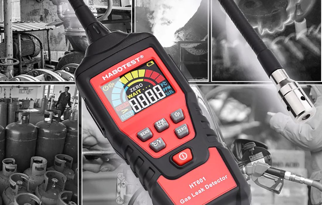 Habotest HT601B gázszivárgás érzékelő riasztóval-2