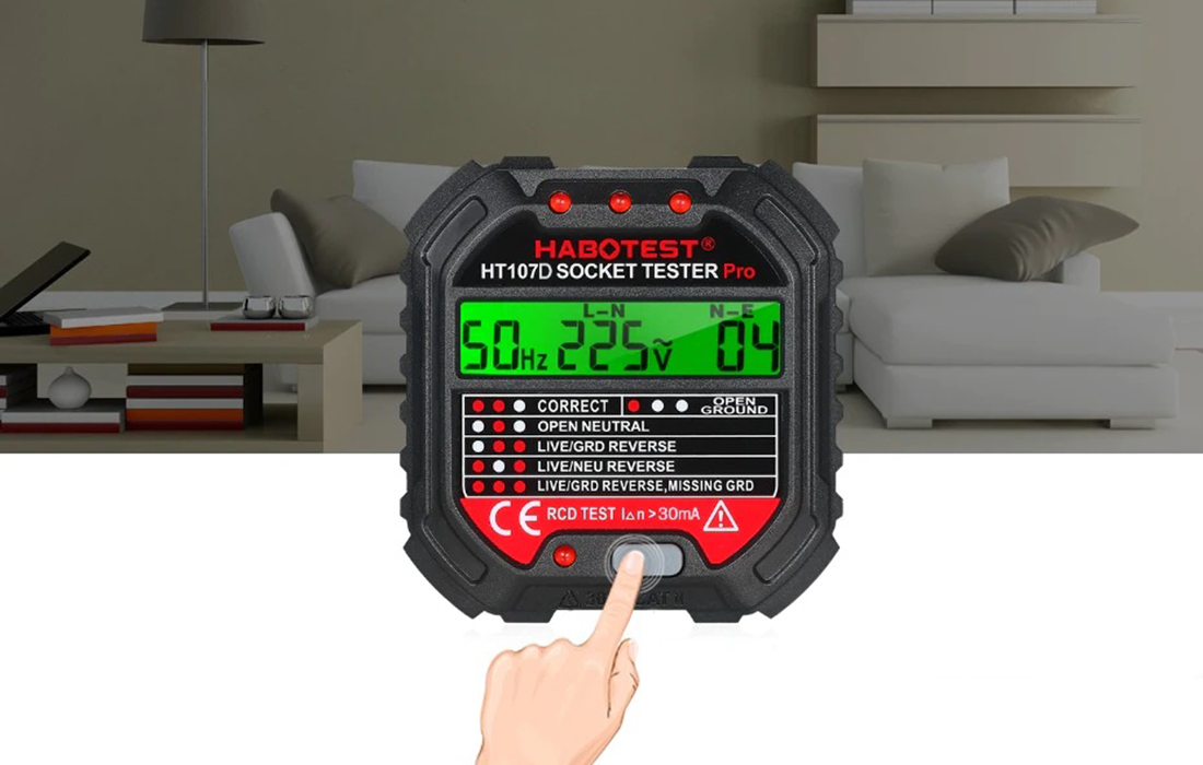 Habotest HT107D aljzatvizsgáló digitális kijelzővel-4