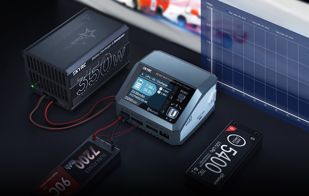 SkyRC D200neo töltő-6