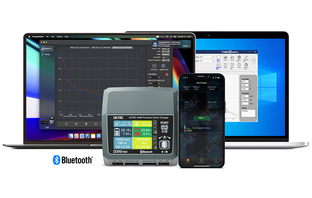 SkyRC D200neo töltő-8