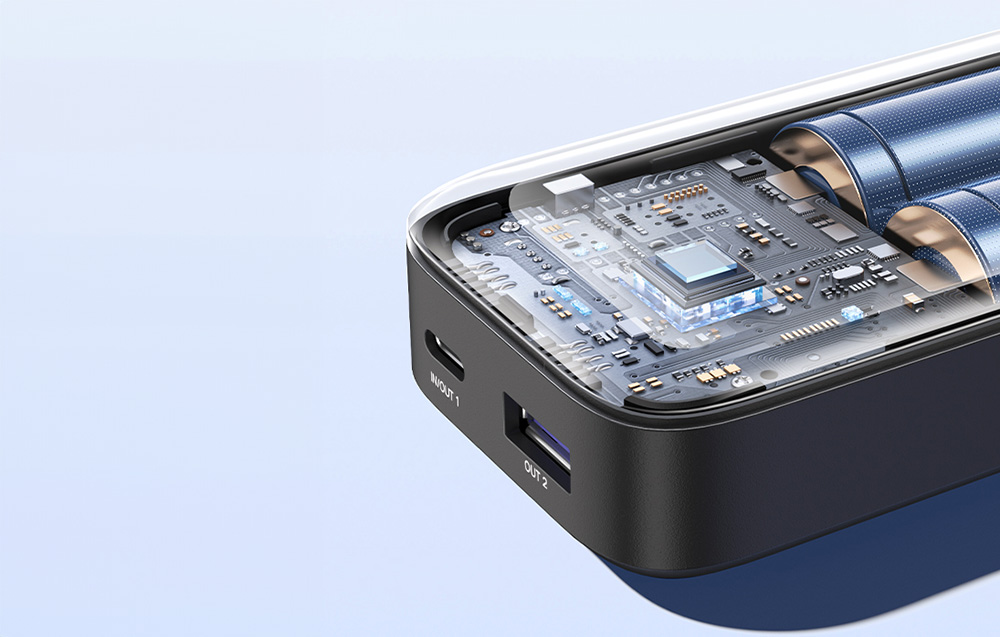 Powerbank 10000mAh Ugreen Nexode PB502, USB + USB-C, 30W PD (fekete)-4