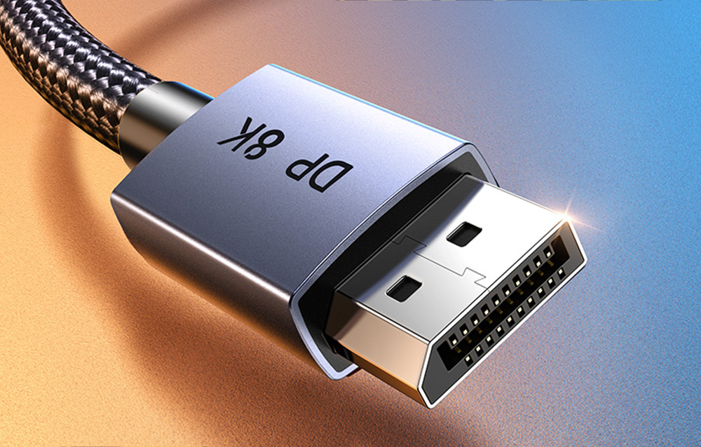 DisplayPort 1.4 Kábel Ugreen DP120, 8K 60Hz, 32.4Gbps, 2m (fekete)-2