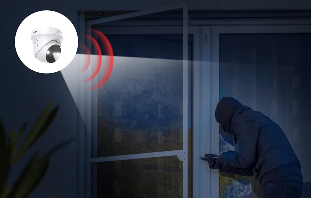 IP Kamera ZOSI C225 4 db WiFi 5MP + NVR 8 csatornás + 2TB HDD-3