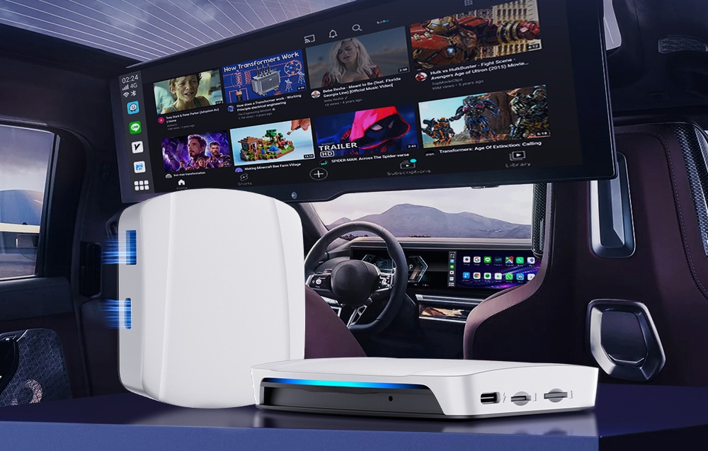 Carlinkit CPC200-Tbox UHD vezeték nélküli adapter Carplay/Android (fehér)-6