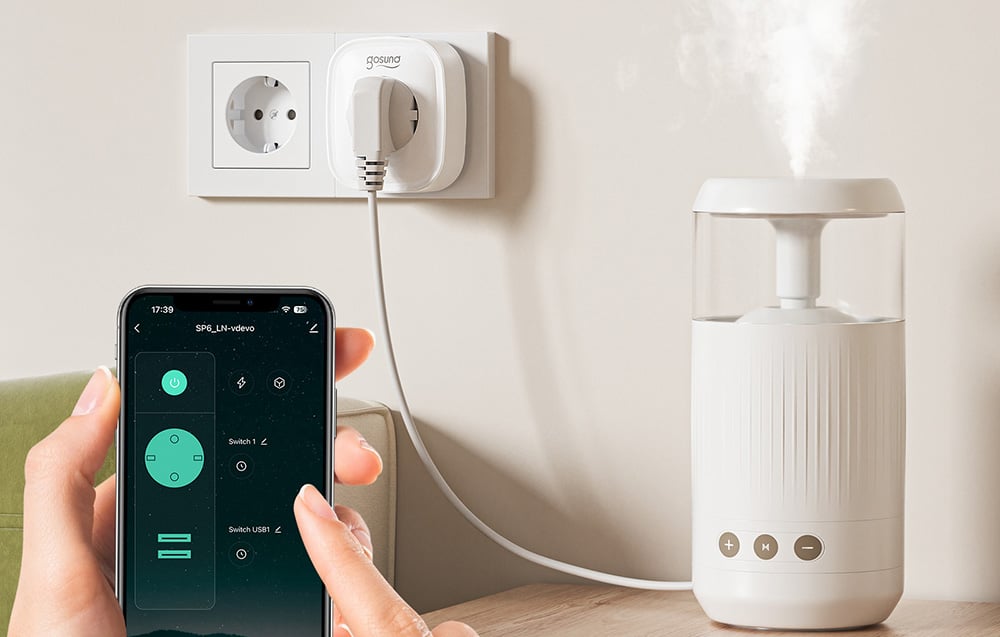 Gosund SP6 16A USB-C 20W okos konnektor WiFi/Bluetooth-3