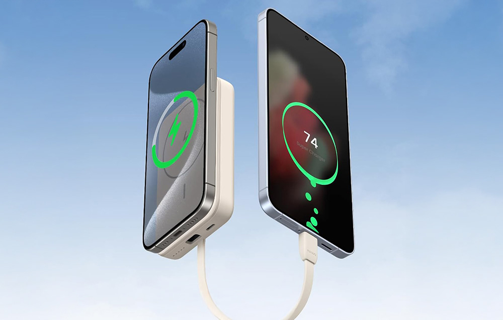 Ugreen mágneses power bank 10000mAh 20W USB-C kábellel-3