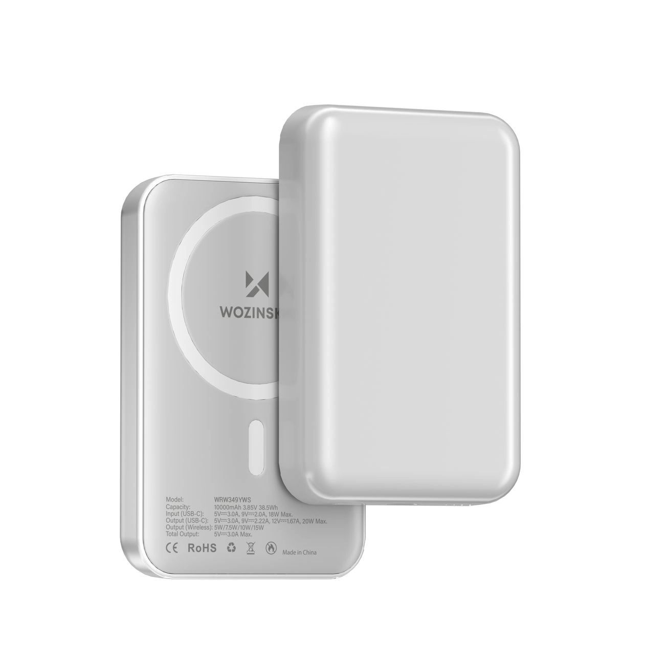 Wozinsky WRW349YWS 10,000 mAh magsafe Power Bank - Fehér-0