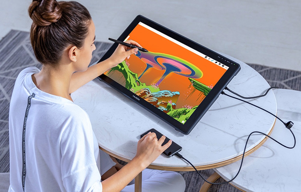 Huion Kamvas 22 Plus grafikus tábla-7