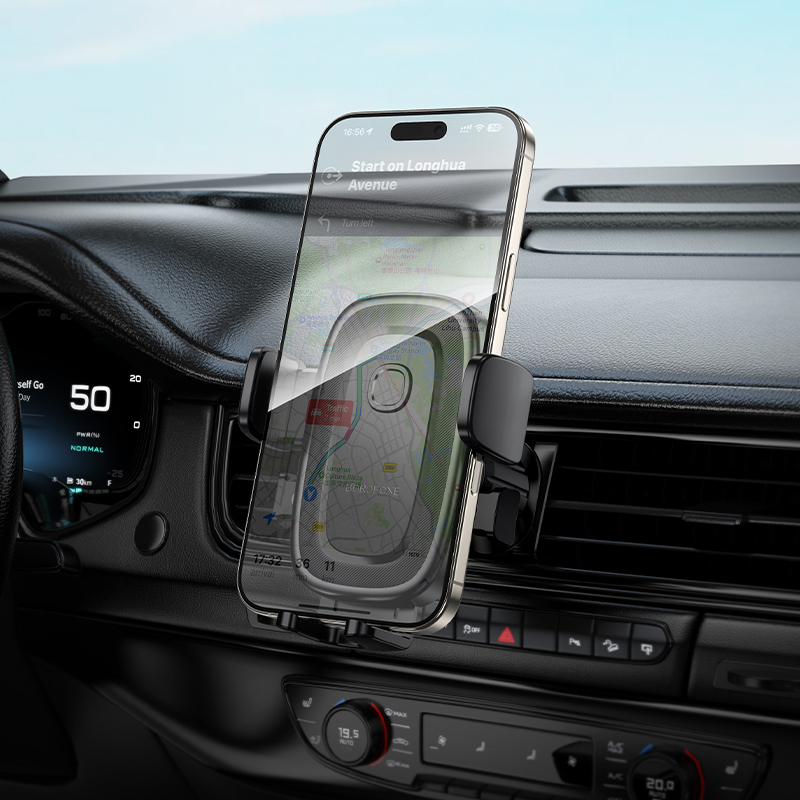 Borofone autós tartó BH131 Follower légbefúvóhoz fekete-5