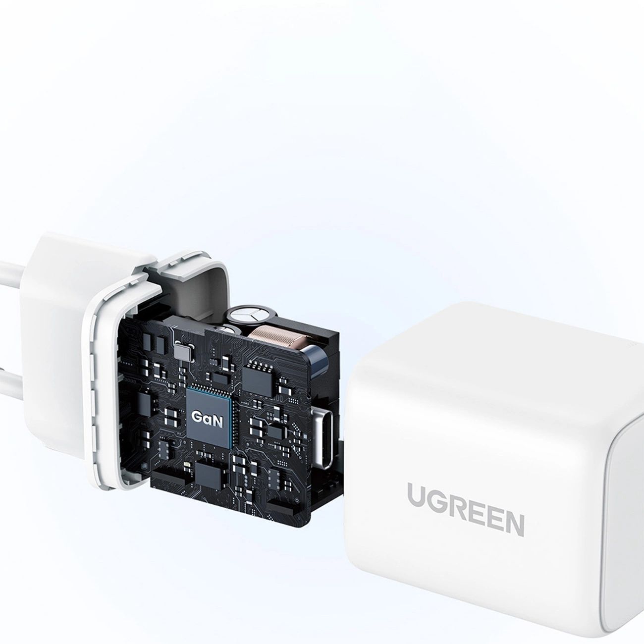 Ugreen X513 30W GaN 1x USB-C Hálózati Töltő - Fehér-3