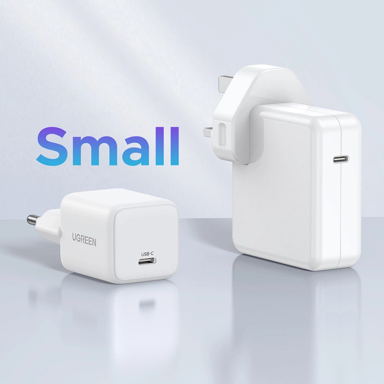 Ugreen X512 20W GaN 1x USB-C fali töltő - Fehér-4