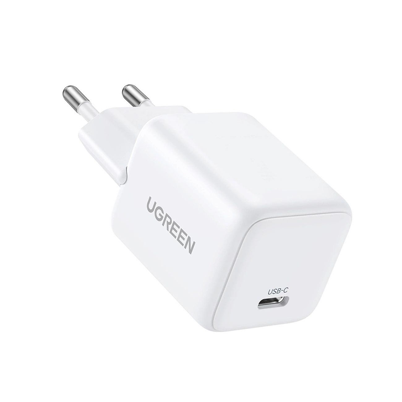 Ugreen X513 30W GaN fali töltő 1x USB-C + 1m USB-C kábel - Fehér-2