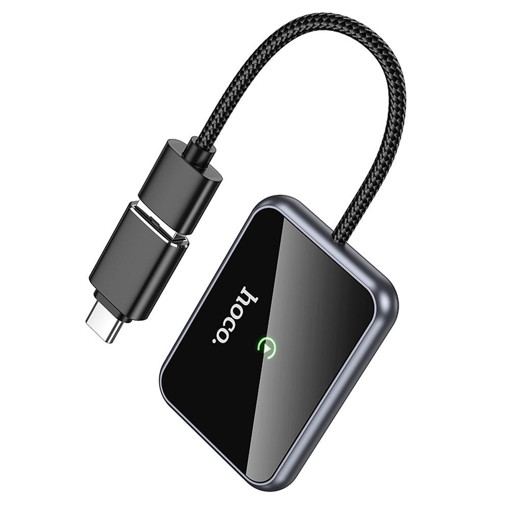 Hoco vezeték nélküli CarPlay adapter USB A / USB C HU1 fekete-2
