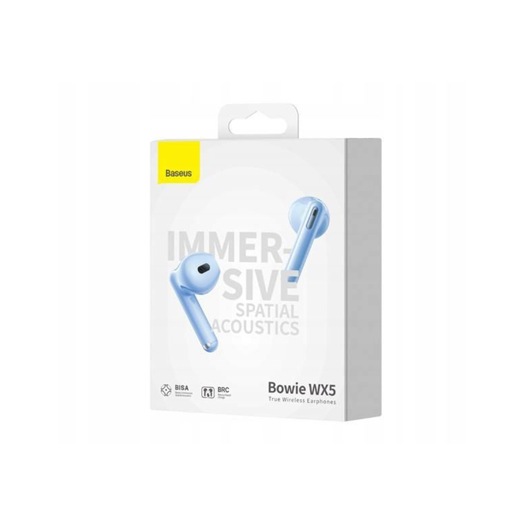 Baseus - Vezeték nélküli fülhallgató Bowie WX5 (A00051000313-00) - TWS Bluetooth 5.3-mal - Kék-6