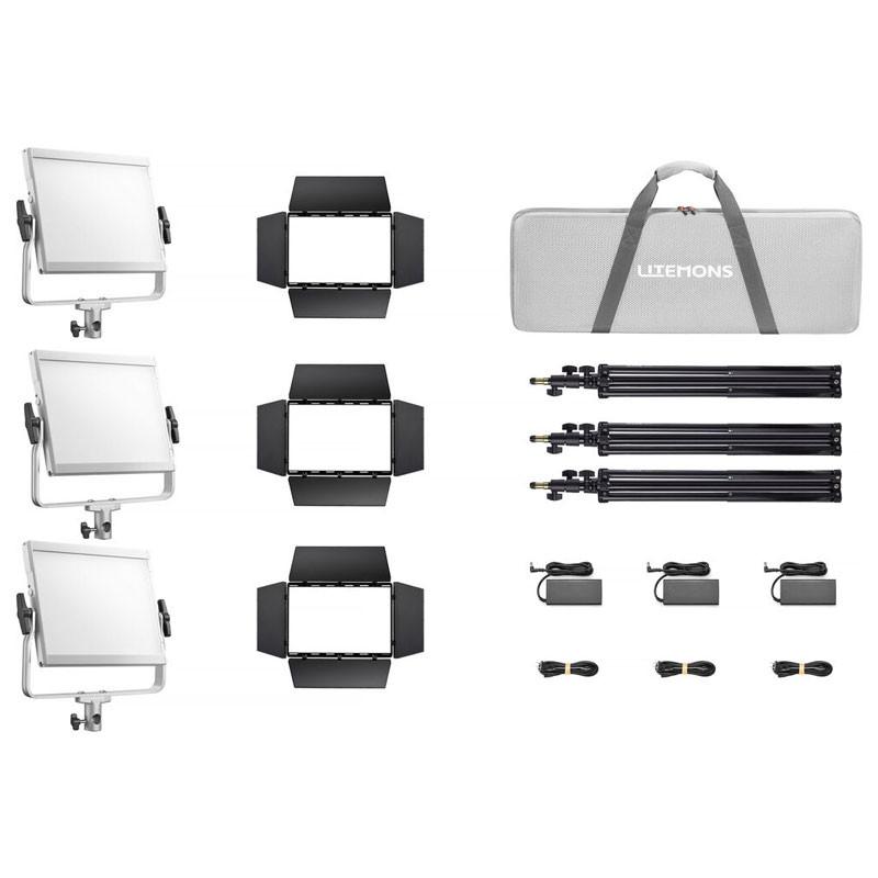 Godox LP400BI Litemons Bi-Color 3 lámpás kit-0