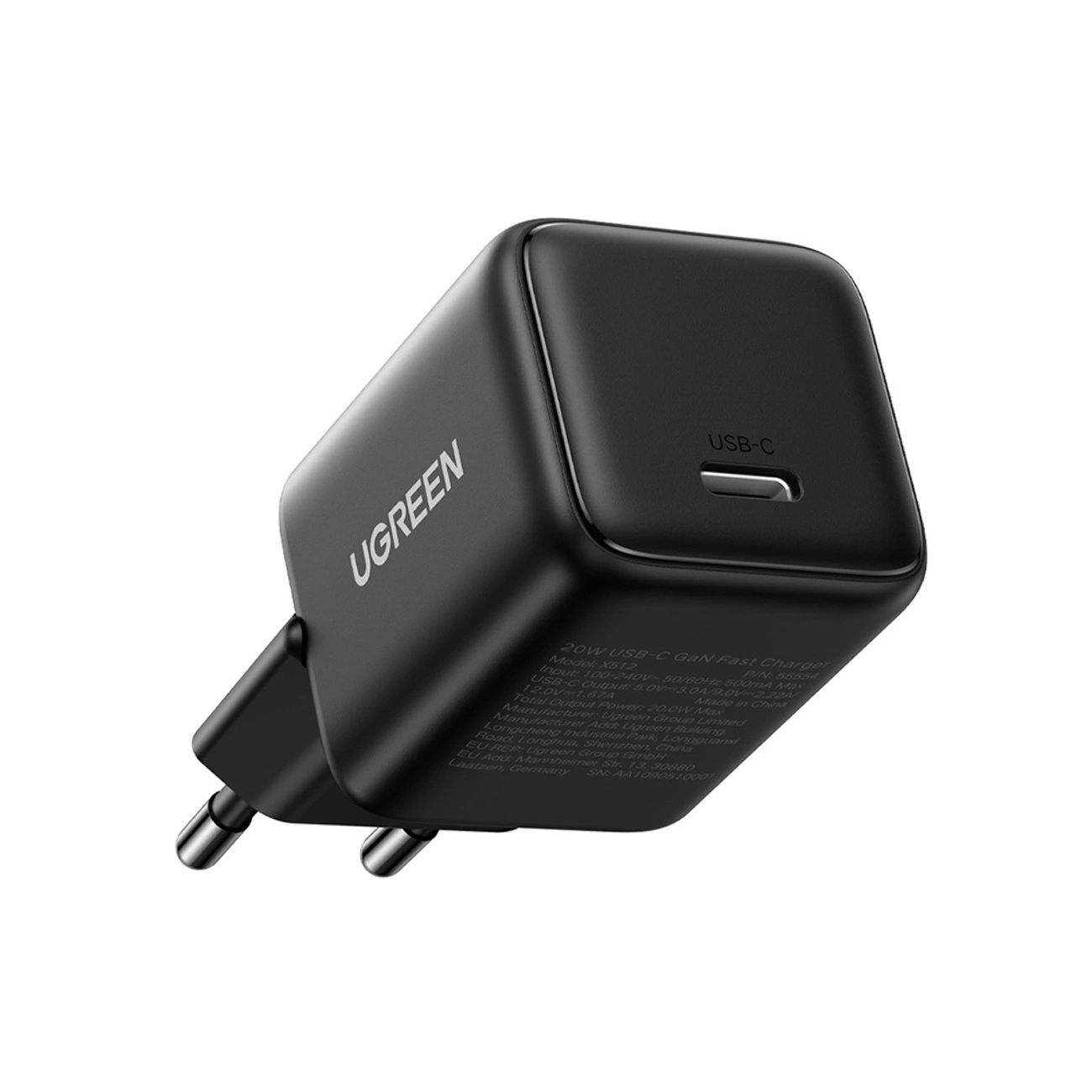 Ugreen X513 30W GaN 1x USB-C hálózati töltő - Fekete-0