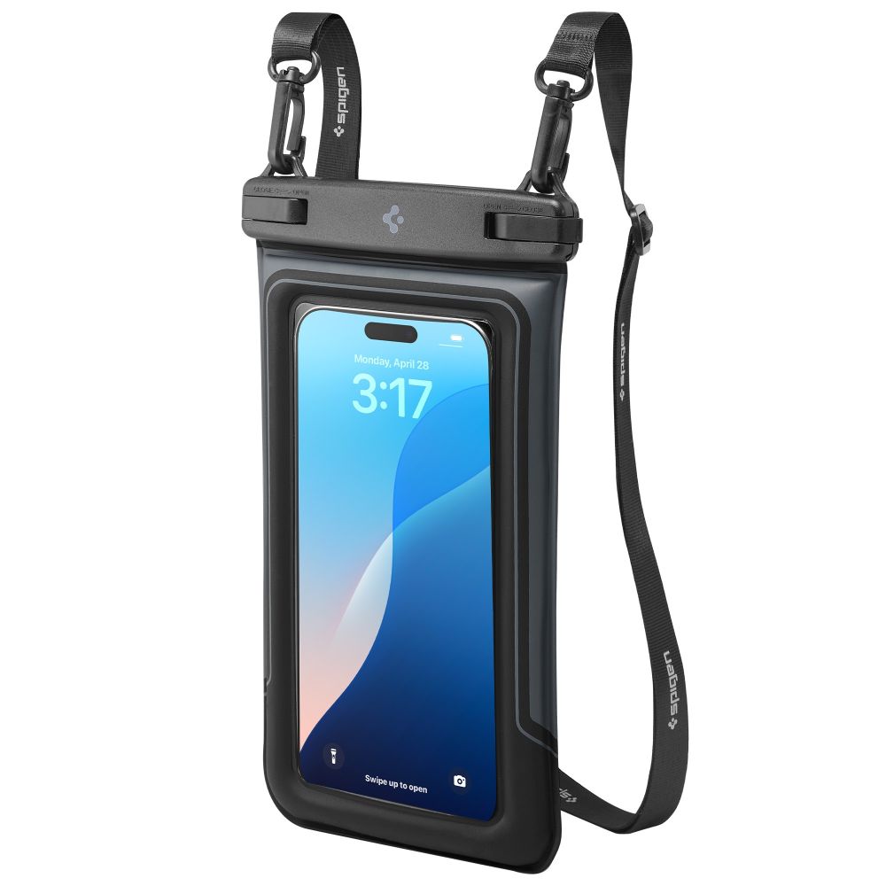  Univerzális vízálló Spigen A611P 2db lebegő tok matt fekete-5