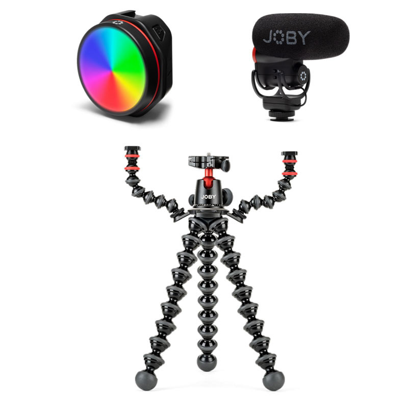 Joby Gorillapod Rig + Joby Wavo Plus + Joby Beamo Reel Color Kit-0