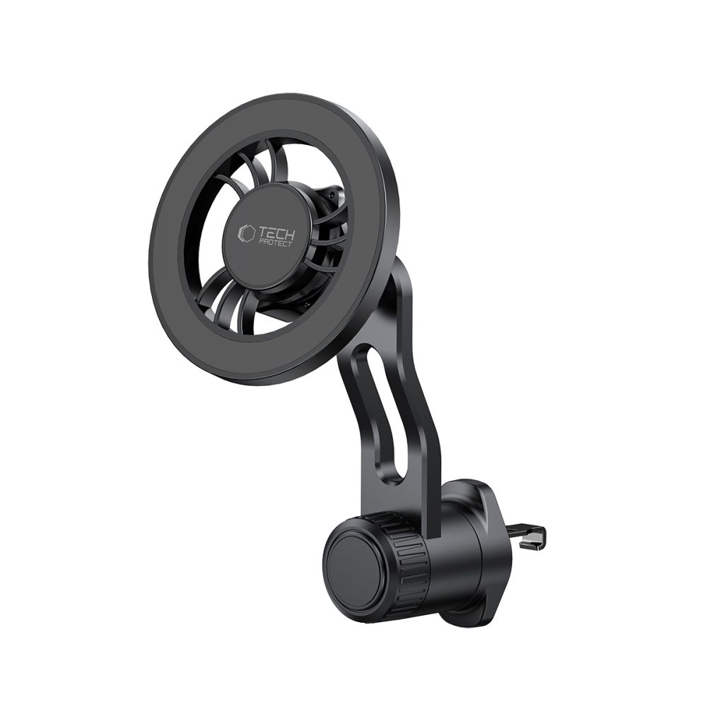 Tech-protect N56 mágneses Magsafe forgatható szellőzőre szerelhető autós tartó fekete-2