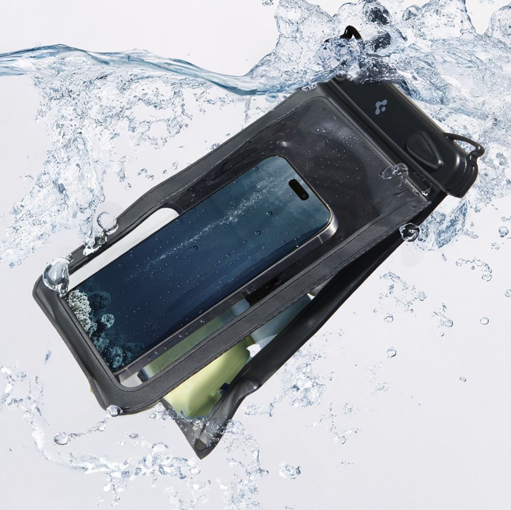  Spigen A603 Fekete Univerzális Vízálló Telefontok-3