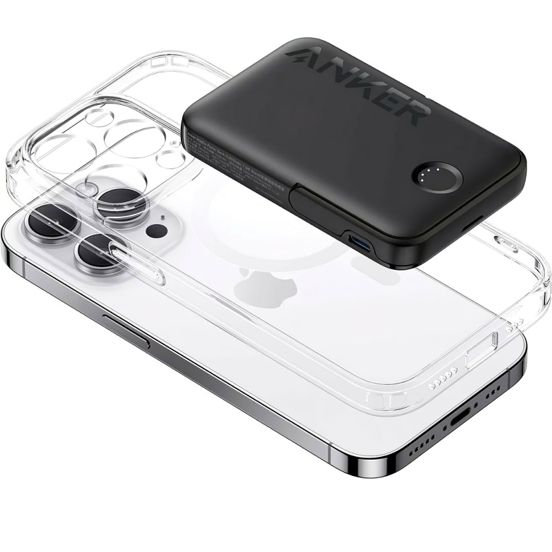 Powerbank Anker 322 MagGo, 5000mAh, 7.5W, Black A1618G11-1