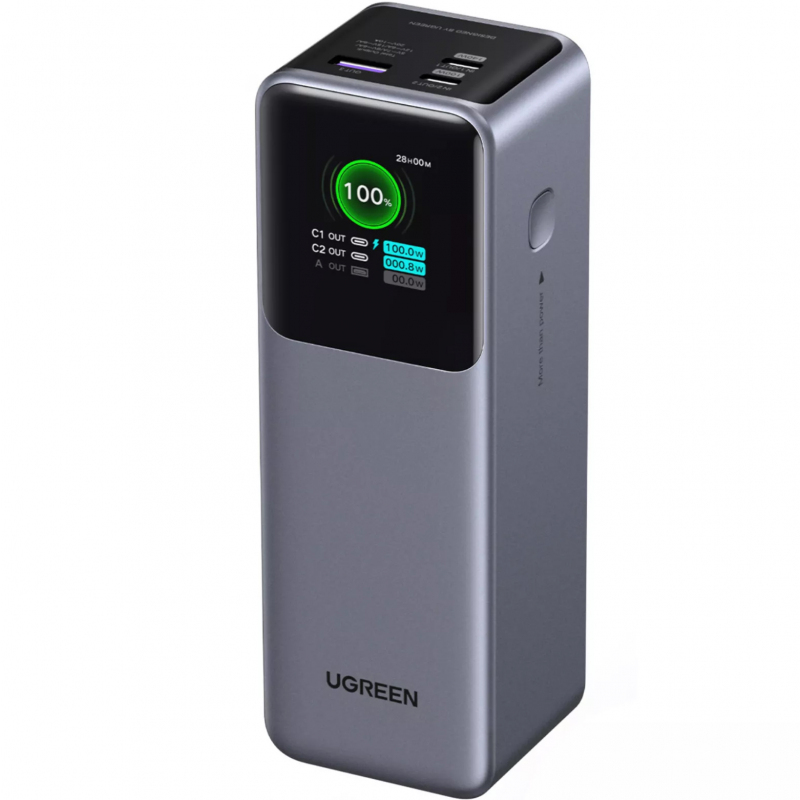 Powerbank UGREEN PB722, 25000mAh, 200W, QC + PD, Szürke-0