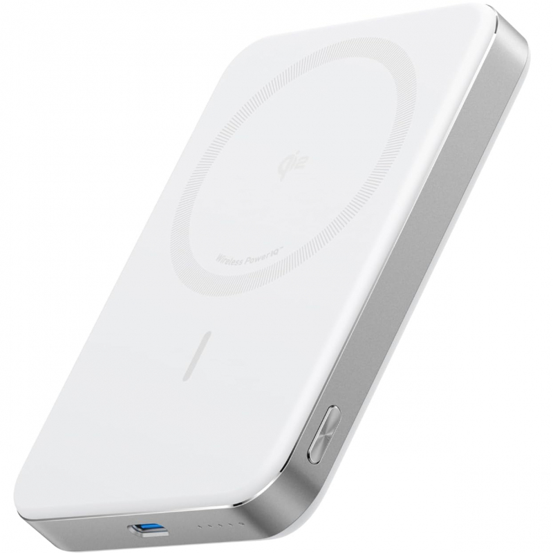 Powerbank Anker MagGo Slim, 10000mAh, 30W, PD + FQI, Fehér A1664H21-0