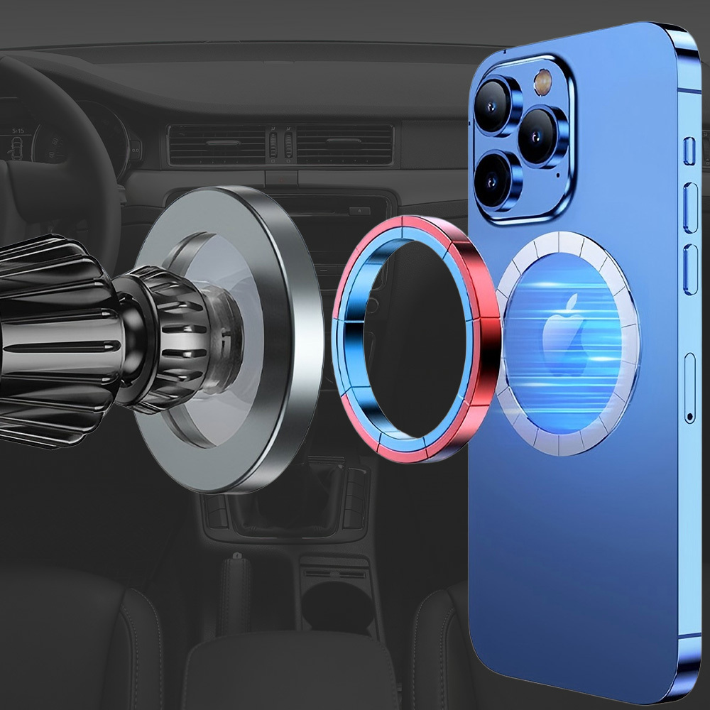 Blavec Autós tartó BH-16A Carbon mágneses Magsafe szellőzőrácsra (BH16AC-MAVB) fekete-3