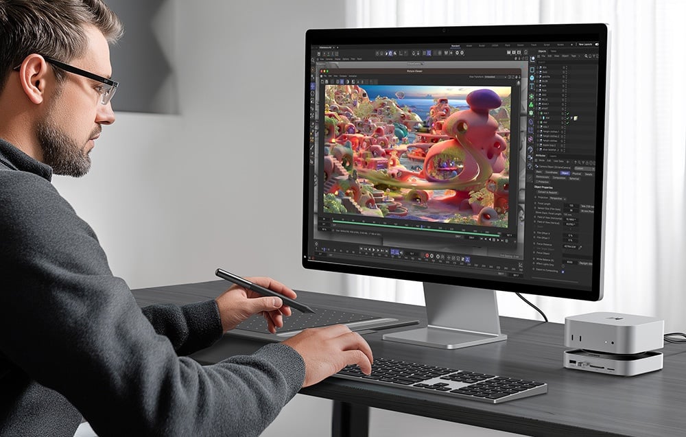 Ugreen CM841 11 az 1-ben dokkolóállomás, USB-C (szürke)-4