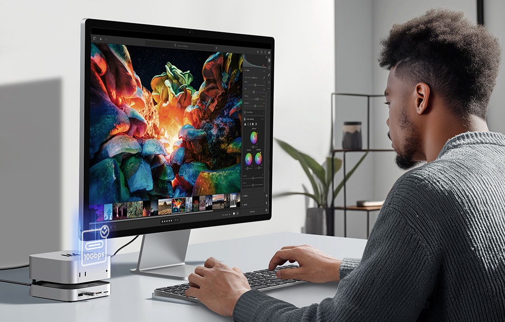 Ugreen CM841 11 az 1-ben dokkolóállomás, USB-C (szürke)-6