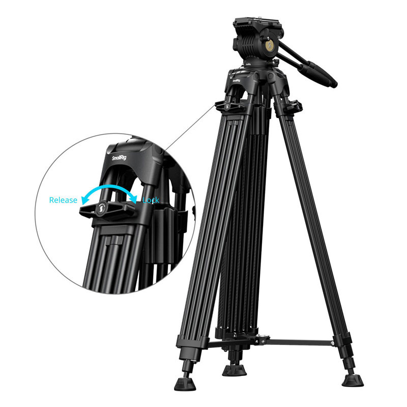 Smallrig 5442 FSD14 Freespeed Heavy-Duty Aluminium Alloy Tripod-4