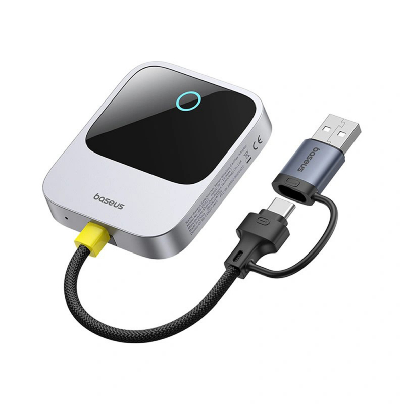 Baseus PrimeTrip CarPlay Adapter, Szürke-1