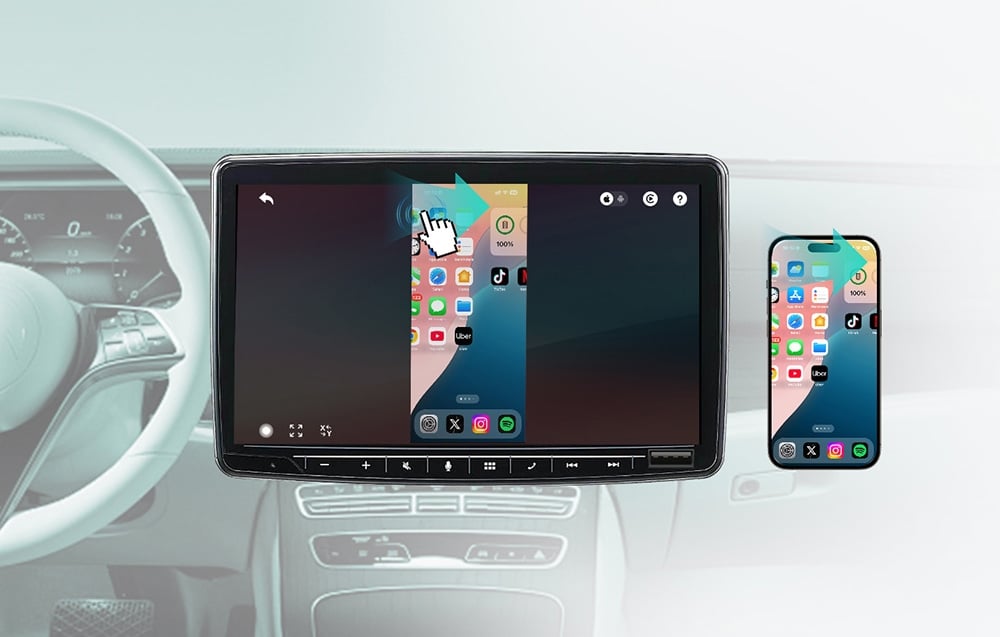 Ottocast vezeték nélküli autós adapter tükrözéshez Mirroring Wireless Ottocast CA450-4