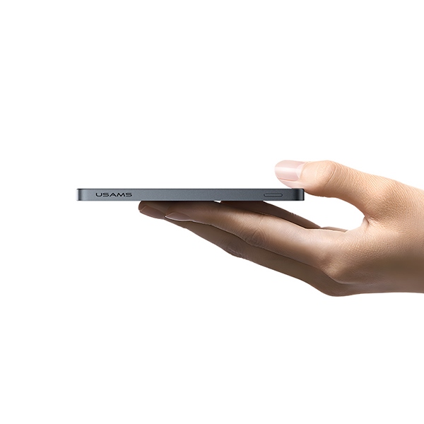 USAMS Indukciós Powerbank 5000mAh 20W PD Gyors Töltés ezüst CY Series 5KCD23101 (US-CD231)-3