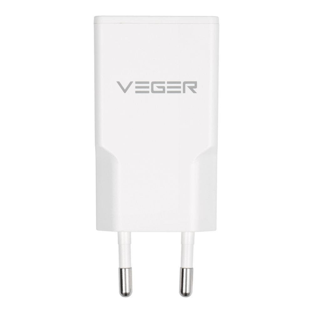 VEGER fali töltő USB A + USB C QC PD 30W 30W1A1C fehér-1
