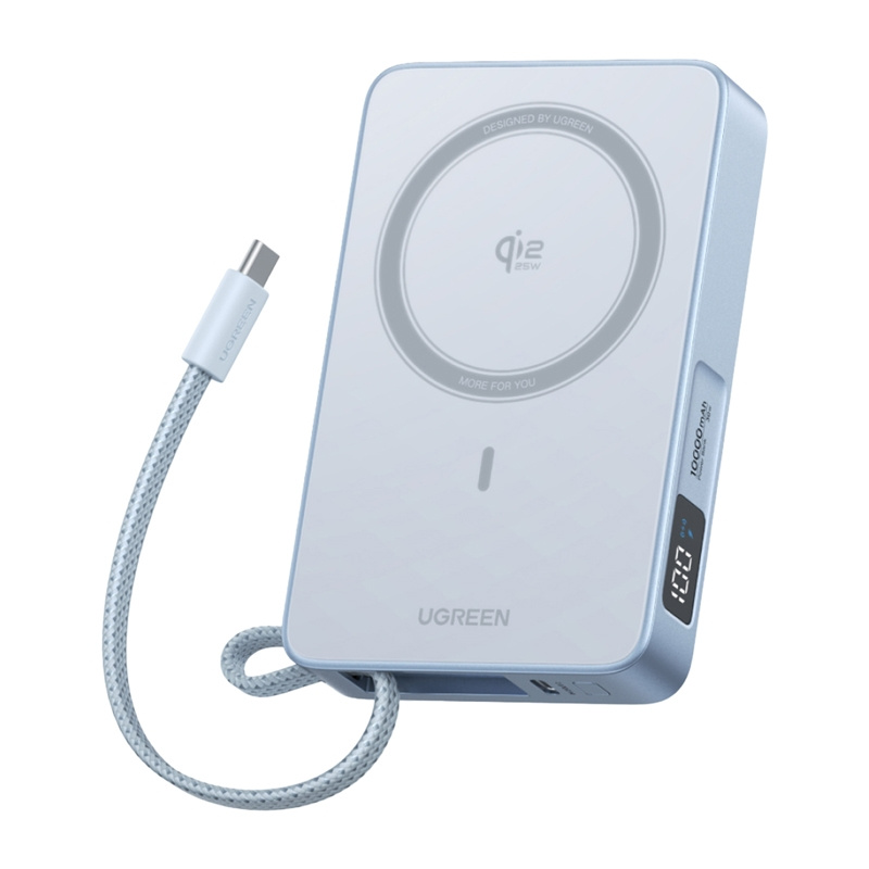 Ugreen MagFlow PB773 Magsafe powerbank 10000mAh, Qi2 25W (Szürke)-0