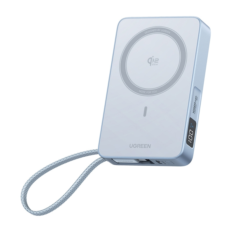 Ugreen MagFlow PB773 Magsafe powerbank 10000mAh, Qi2 25W (Szürke)-13