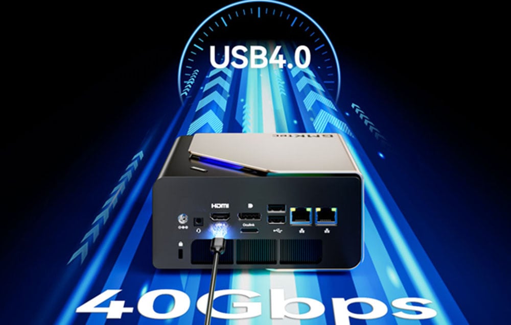 EVO-T1- Intel Ultra 9 285H- 64GB RAM + 1TB SSD miniszámítógép GMKtec-5