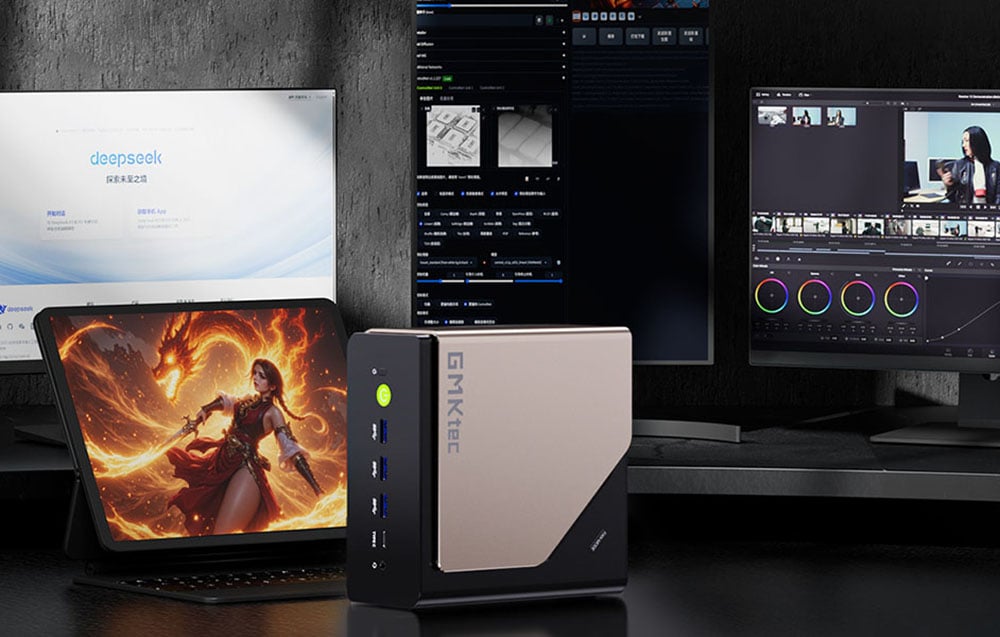 EVO-T1- Intel Ultra 9 285H- 64GB RAM + 1TB SSD miniszámítógép GMKtec-3