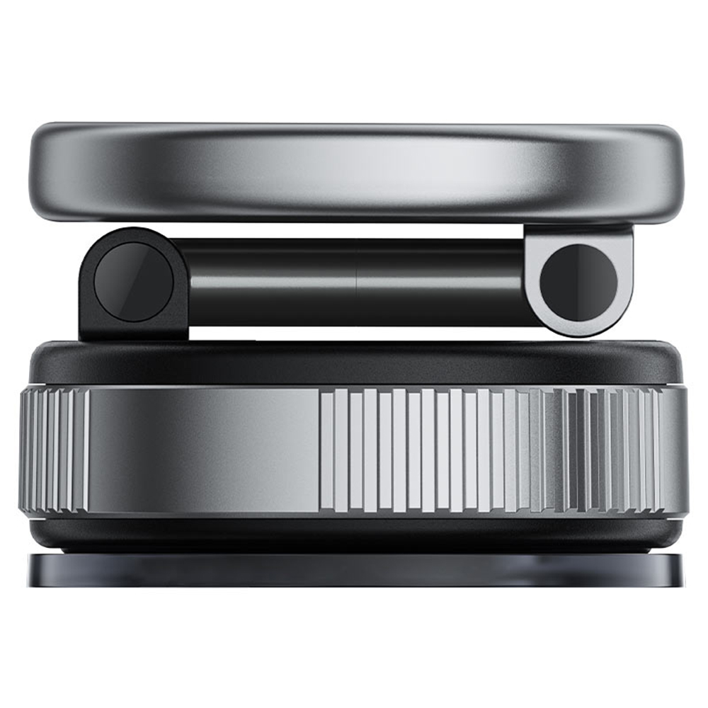 Autós tartó vezeték nélküli töltéssel (E28) - Acefast - Műszerfalra, Erős Mágnesek, 110mAh - Fém Szürke-1