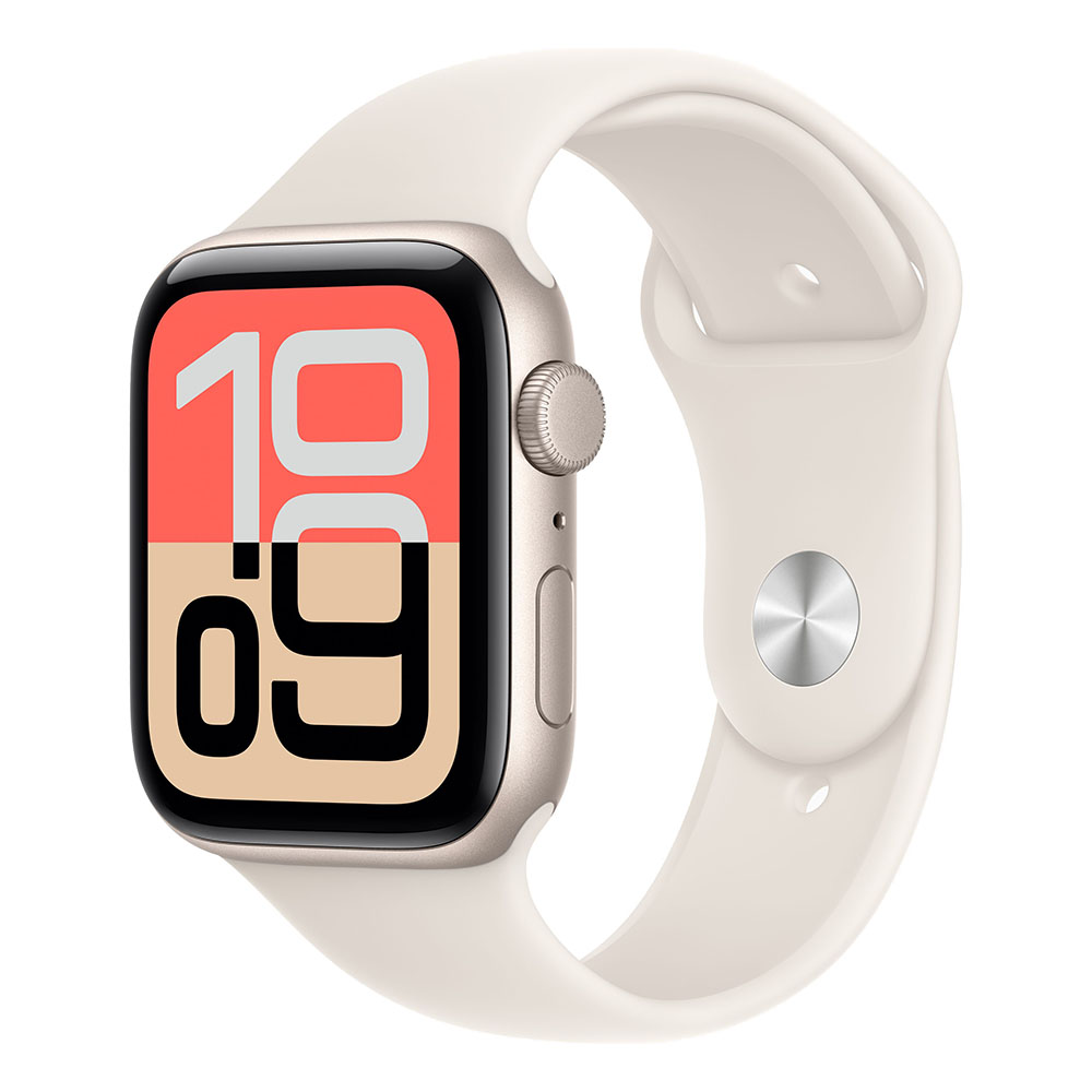 Apple Watch SE 3 GPS 44mm Csillagfény alumínium tokkal és Csillagfény sport szíjjal - S/M-0