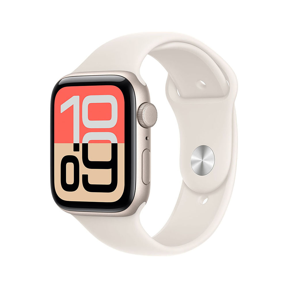 Apple Watch SE 3 GPS 40mm Starlight Alumínium Tok Starlight Sport Szíjjal - S/M (meh34mp/a)-0