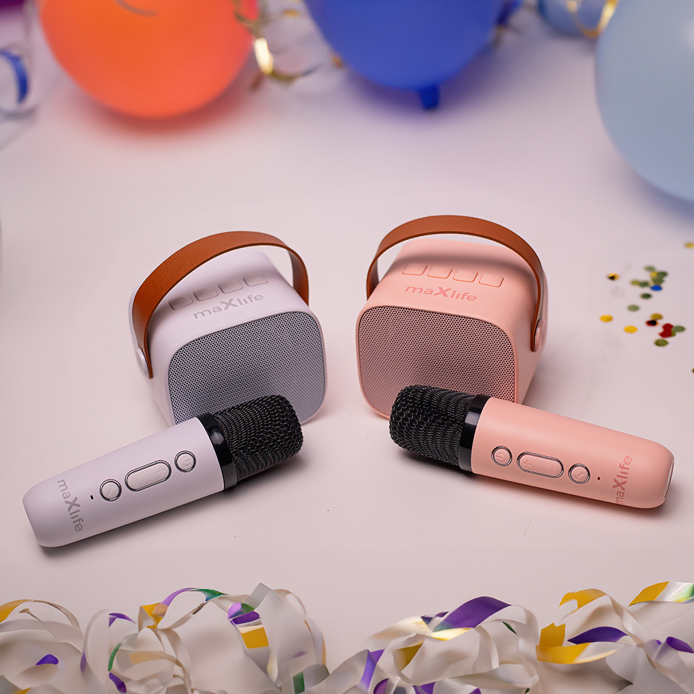 Maxlife karaoke Bluetooth hangszóró MXKS-100 fehér-4