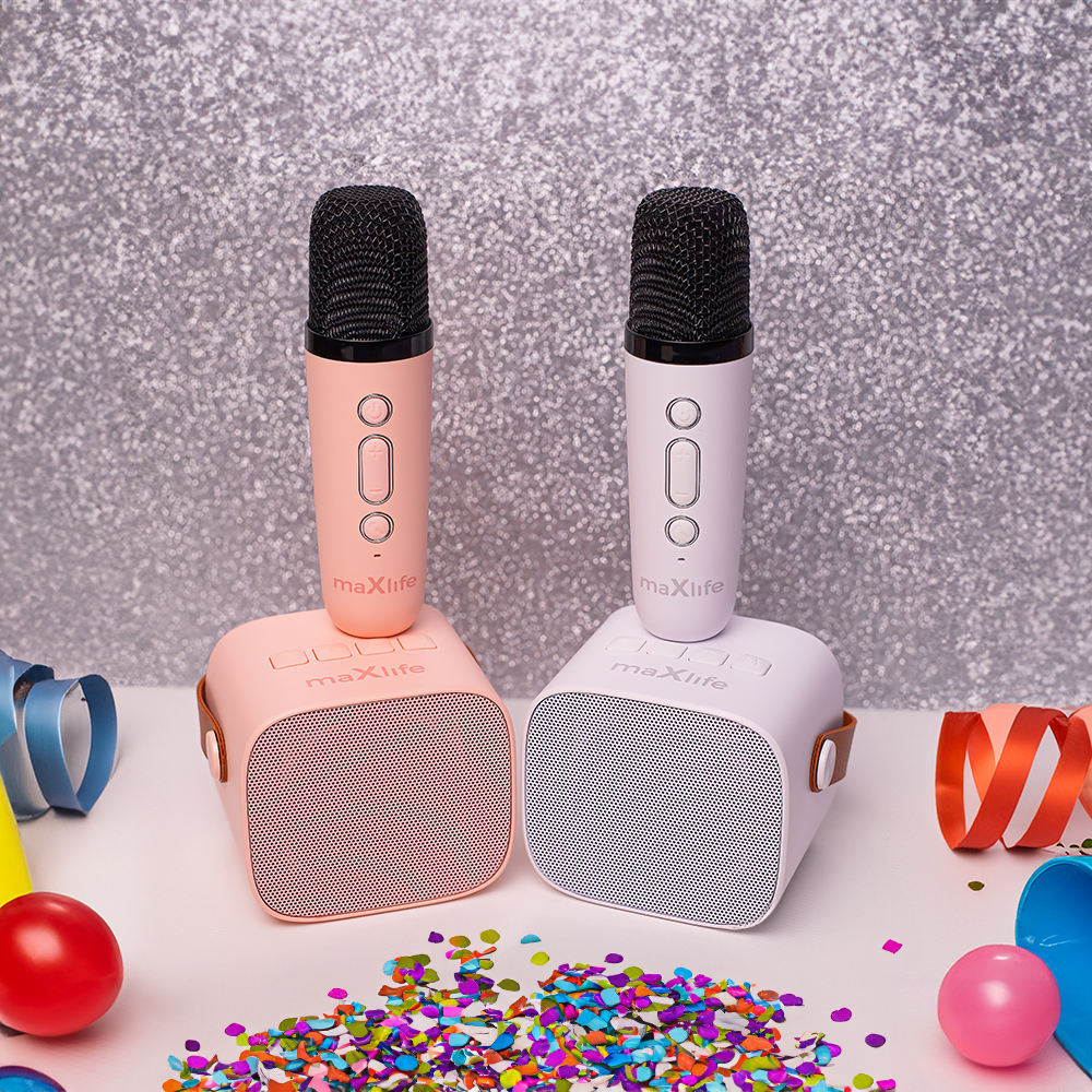 Maxlife karaoke Bluetooth hangszóró MXKS-100 fehér-5