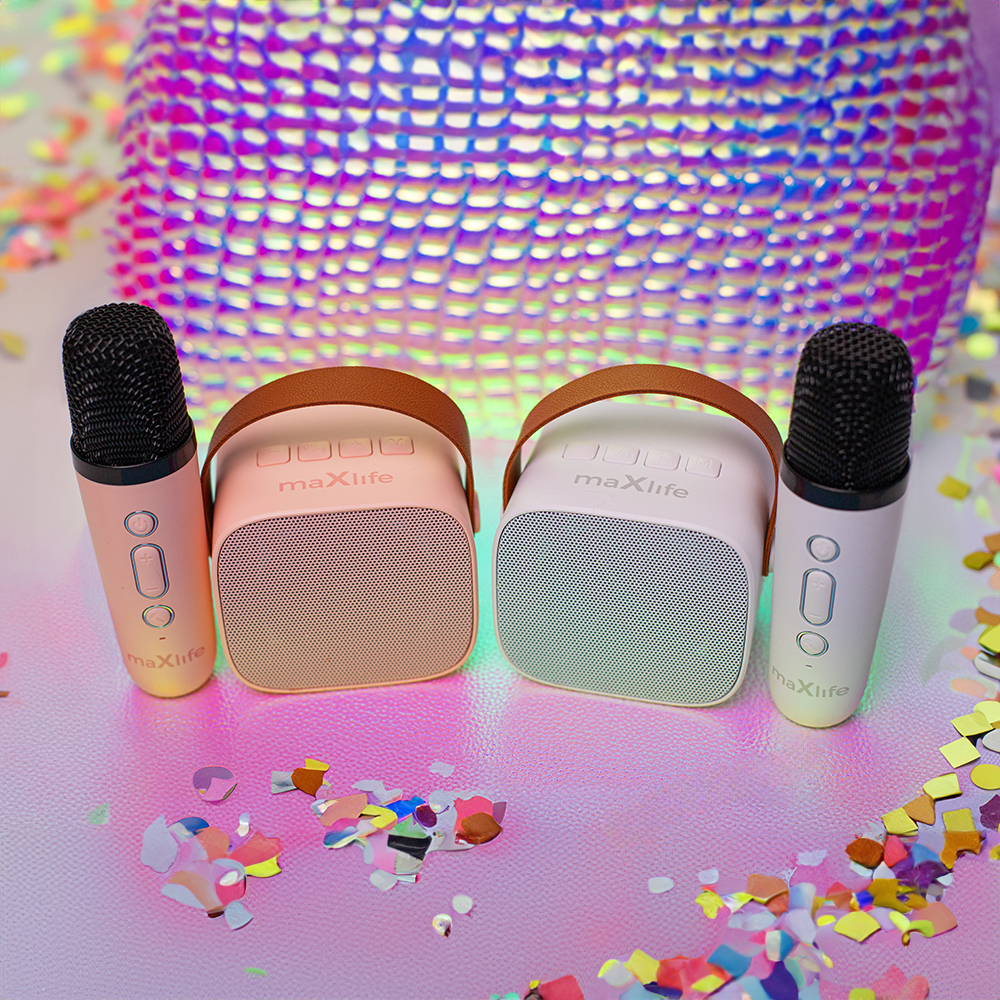 Maxlife karaoke Bluetooth hangszóró MXKS-100 fehér-6