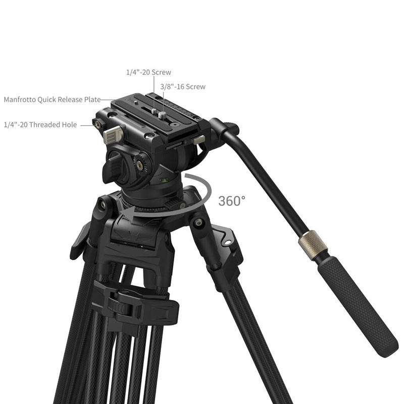 Smallrig 5111 AD-80S Heavy-Duty Tripod Kit-1