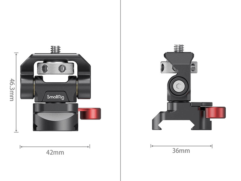 SmallRig 2906 forgó és billenő monitor rögzitő adapter (nato-mount)-1