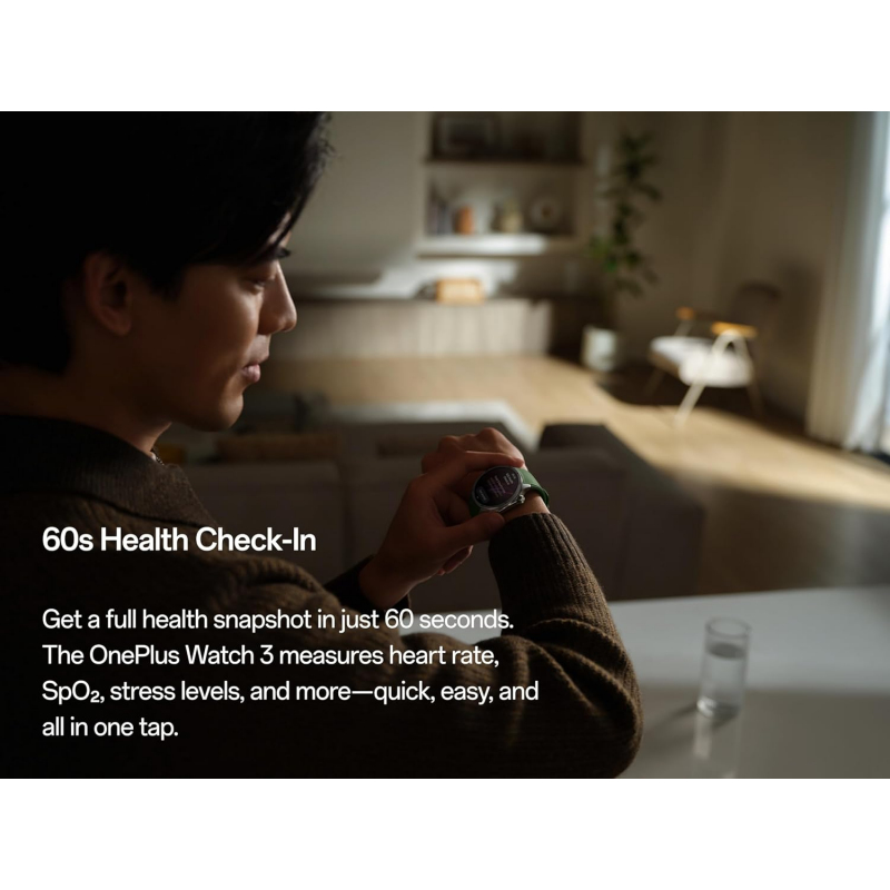 OnePlus Watch 3, 46mm, Obszidián Titán-2