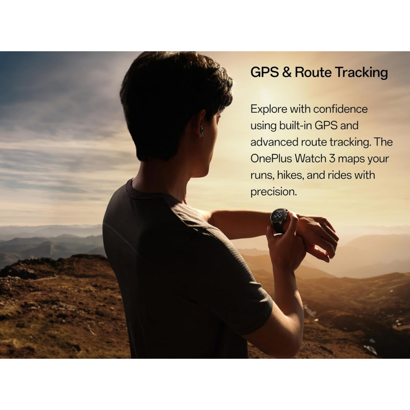 OnePlus Watch 3, 46mm, Obszidián Titán-3