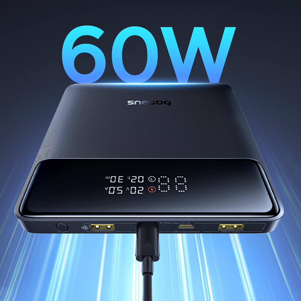 Baseus Blade H1 20000mAh 100W Powerbank kijelzővel - Fekete-3